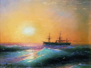 Sunset at Sea - Ivan Aivazovsky, 1886