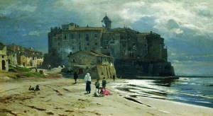 city-on-the-seashore - Volodymyr Orlovsky, 1875