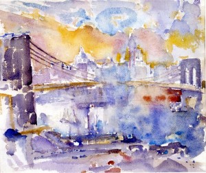 Brooklyn Bridge, John Marin, 1912