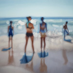 glassy II - 1.2m x 1.2m, oil on canvas